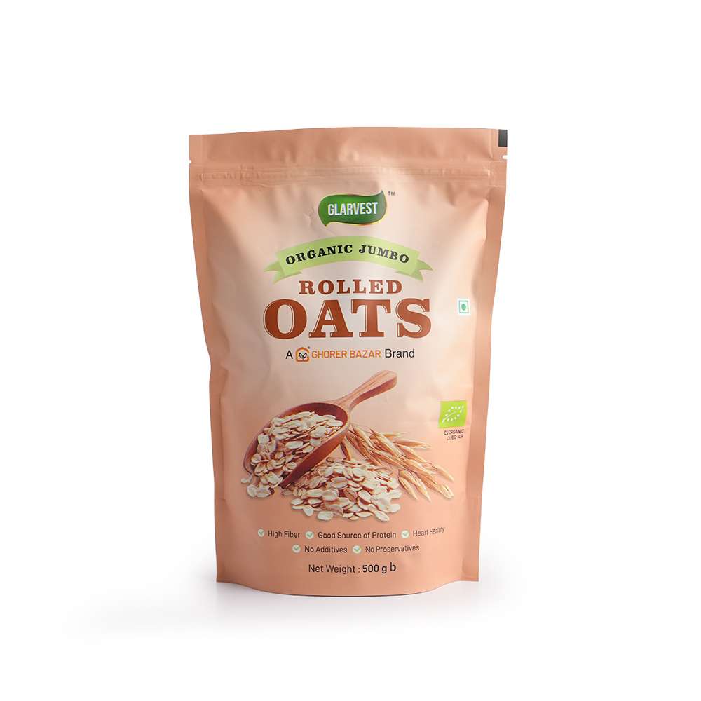 Organic Jumbo Rolled Oats 500gm